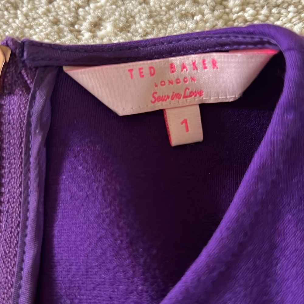 Ted Baker Deep Purple Mini Dress - Picture 5 of 10